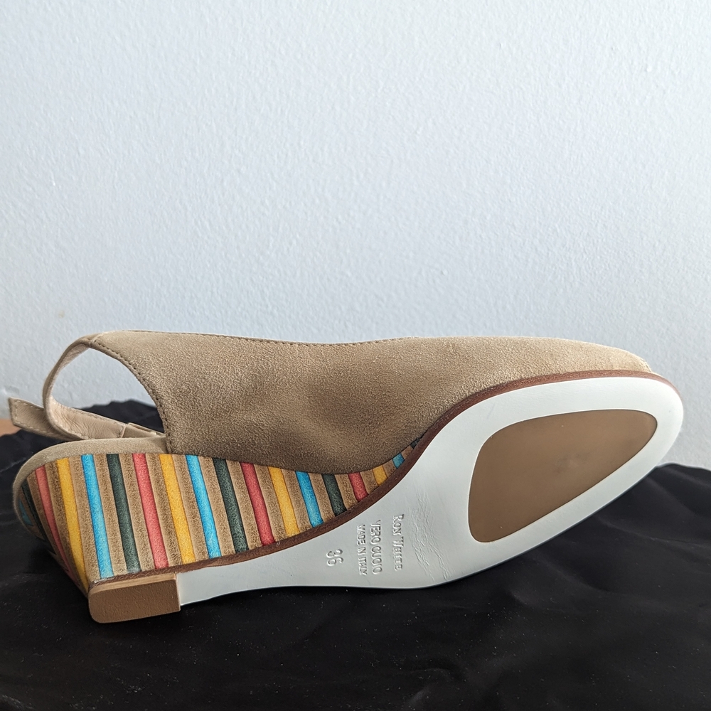 Colorful Wedge Sandals - Picture 2 of 9